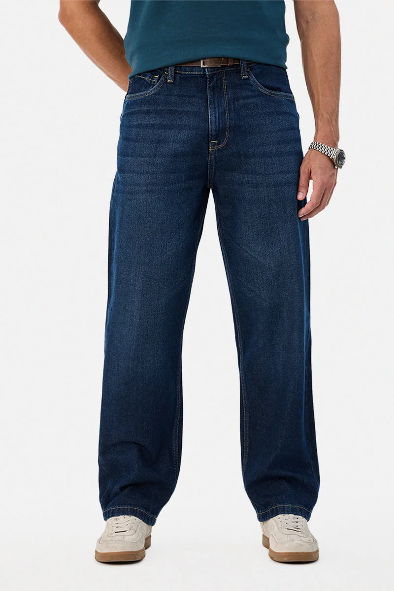 سنيتش Washed Baggy Jeans